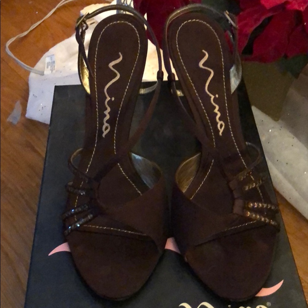 Brown dress heels